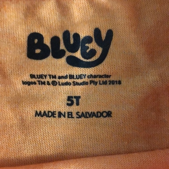 MOOSE Toddler Boys Bluey Halloween Bingo Short Sleeve T-Shirt Orange 5T - Picture 8 of 11